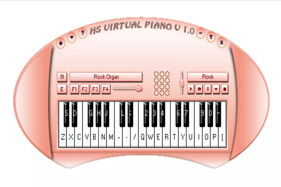 Phần mềm học piano trên máy tính HS Virtual Piano